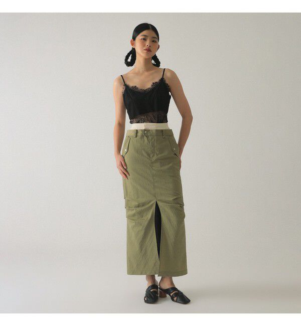 Ray BEAMS 「レース キリカエ キャミワンピース」|ワンピース|