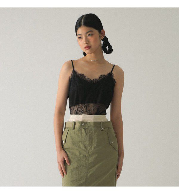 Ray BEAMS 「レース キリカエ キャミワンピース」|ワンピース|