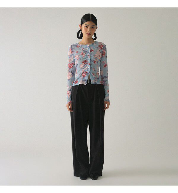 Ray BEAMS 「ベルテッド ワイド パンツ」|チノ|