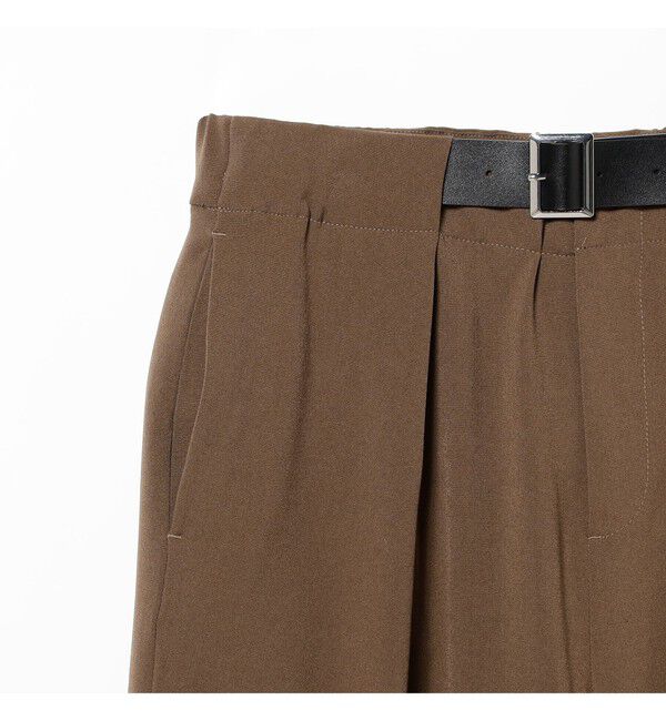 Ray BEAMS 「ベルテッド ワイド パンツ」|チノ|