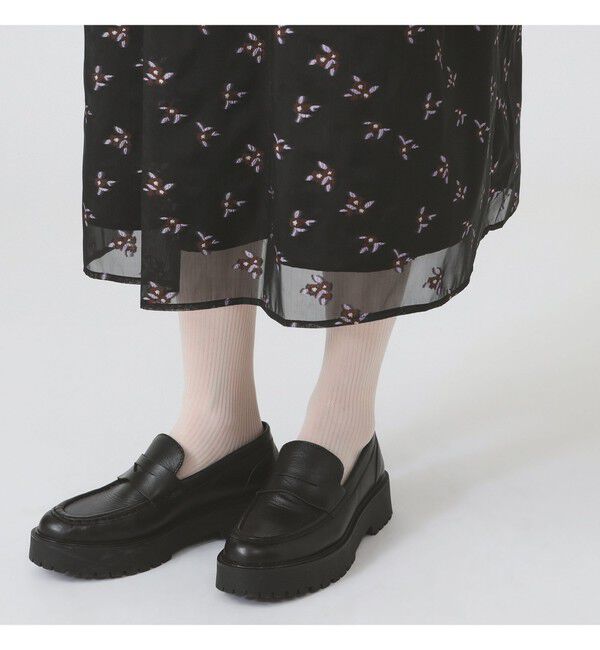 Ray BEAMS 「シアー フラワー ジャカード キャミワンピース」|ワンピース|