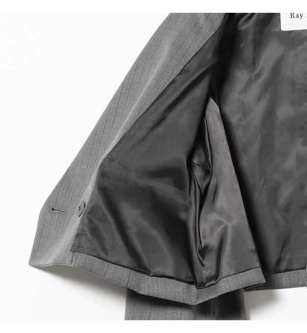 Ray BEAMS 「2ボタン W クロップド ジャケット」|テーラードジャケット|