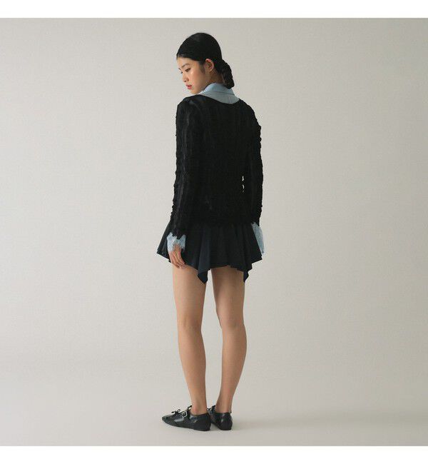 Ray BEAMS 「メッシュ ストライプ カーディガン」|カーディガン|