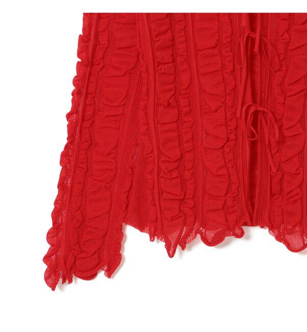 Ray BEAMS 「メッシュ ストライプ カーディガン」|カーディガン|