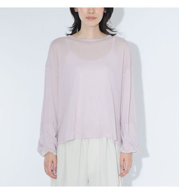 BEAMSBOY「maturely / チュール リバーシブル カフ ロングスリーブ」|Tシャツ・カットソー|