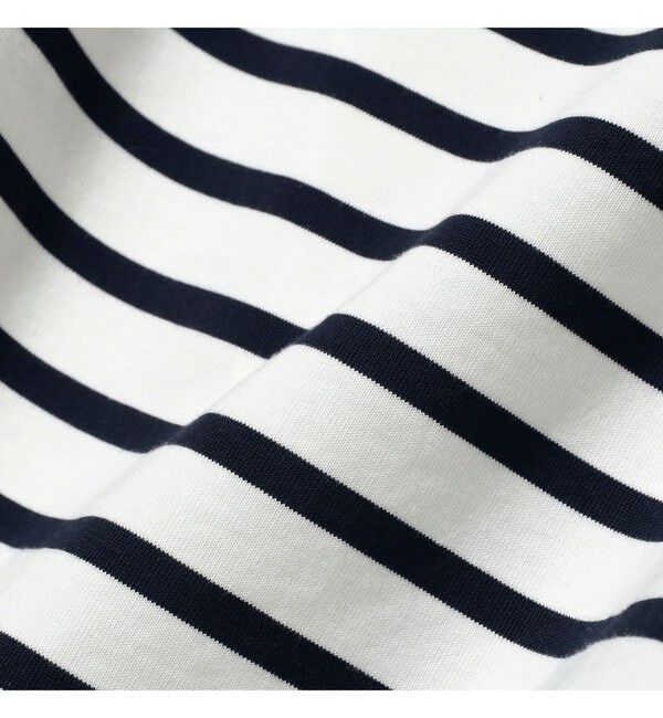 BEAMSBOY「maturely / ボーダー オープン ショルダー ロングスリーブ カットソー」|Tシャツ・カットソー|