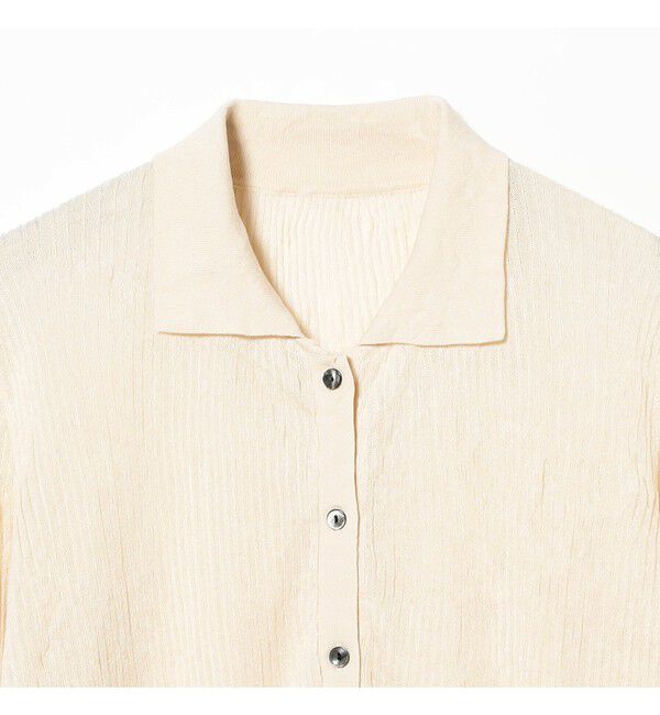 Ray BEAMS 「シアー リブ ニット ポロ カーディガン」|ニット・セーター|