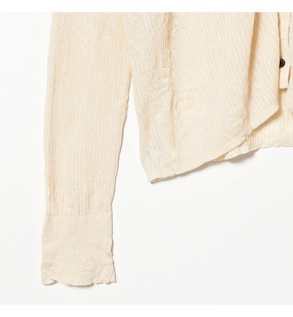 Ray BEAMS 「シアー リブ ニット ポロ カーディガン」|ニット・セーター|