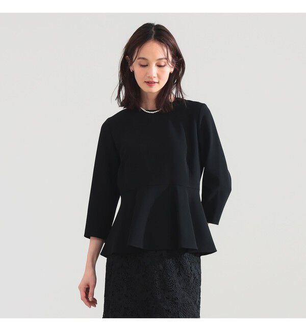 Demi-Luxe BEAMS 「トリアセ ペプラム ブラウス＊」|シャツ・ブラウス|