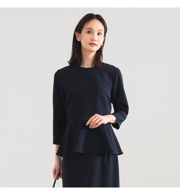 Demi-Luxe BEAMS 「トリアセ ペプラム ブラウス＊」|シャツ・ブラウス|