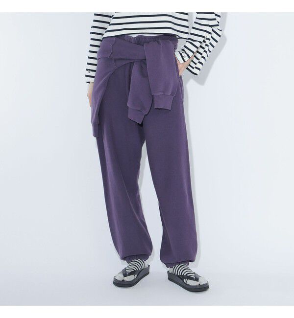 BEAMSBOY「【別注】Healthknit &times; maturely / トンプキンス スウェット パンツ」|チノ|PURPLE