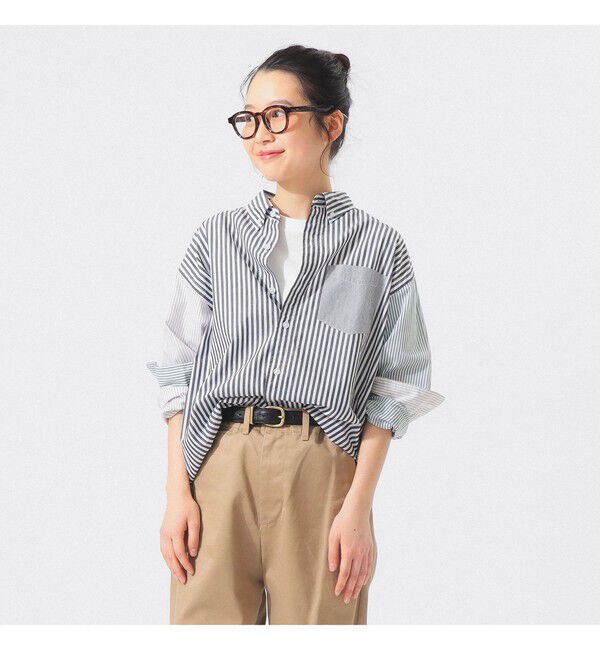 BEAMSBOY「ストライプ クレイジー ボタンダウン ロングスリーブ」|シャツ・ブラウス|