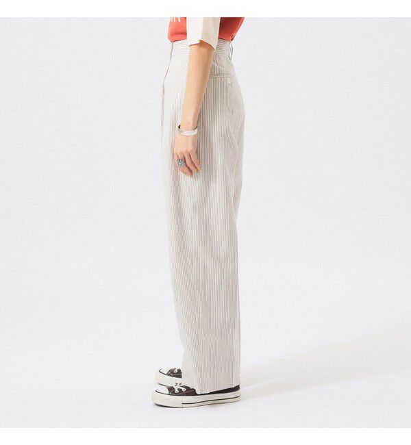 BEAMSBOY「シアサッカー スラックス」|スラックス|