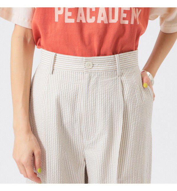 BEAMSBOY「シアサッカー スラックス」|スラックス|