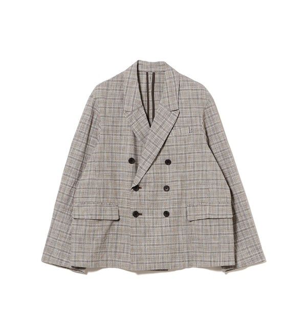 BEAMSBOY「チェック ダブル ジャケット」|テーラードジャケット|