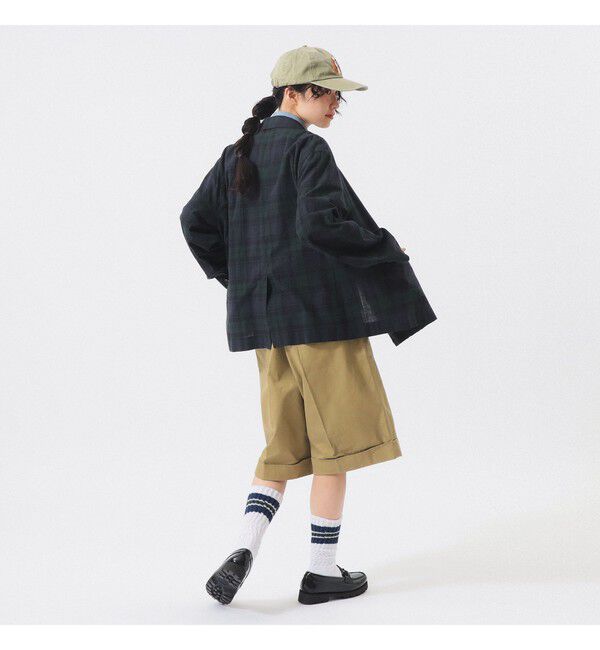 BEAMSBOY「チェック ダブル ジャケット」|テーラードジャケット|