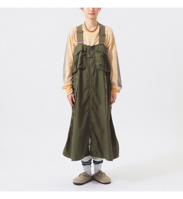 BEAMSBOY「ナイロン フィッシング ベスト アレンジ ワンピース」|ワンピース|