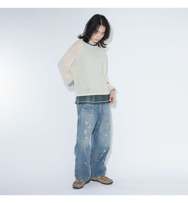 BEAMSBOY「【別注】Lee &times; maturely / リメイク ユーズド パンツ」|チノ|