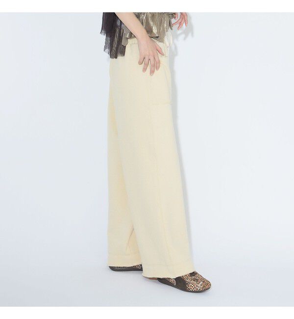 BEAMSBOY「maturely / ヘム カットオフ フレア ジャージー」|チノ|