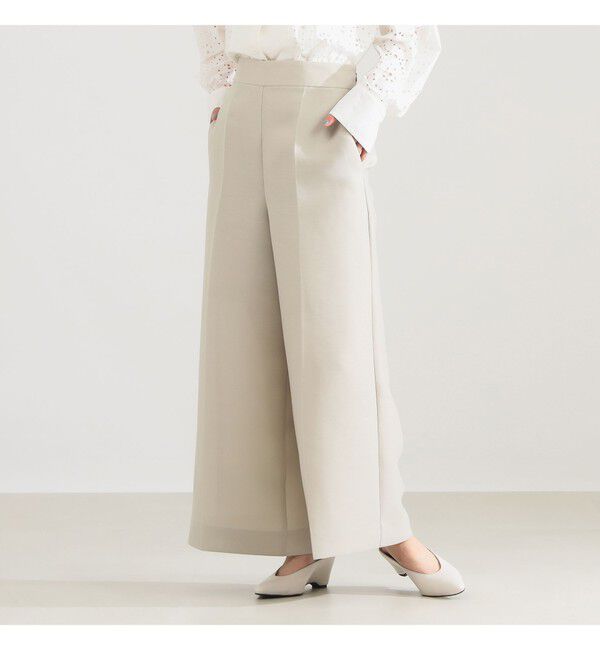 Demi-Luxe BEAMS 「ワイド シルエット パンツ」|チノ|