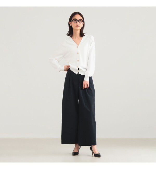 Demi-Luxe BEAMS 「メタルボタン Vネック カーディガン」|ニット・セーター|