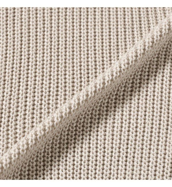 Demi-Luxe BEAMS 「5ゲージ コットン 畦編み プルオーバー」|ニット・セーター|