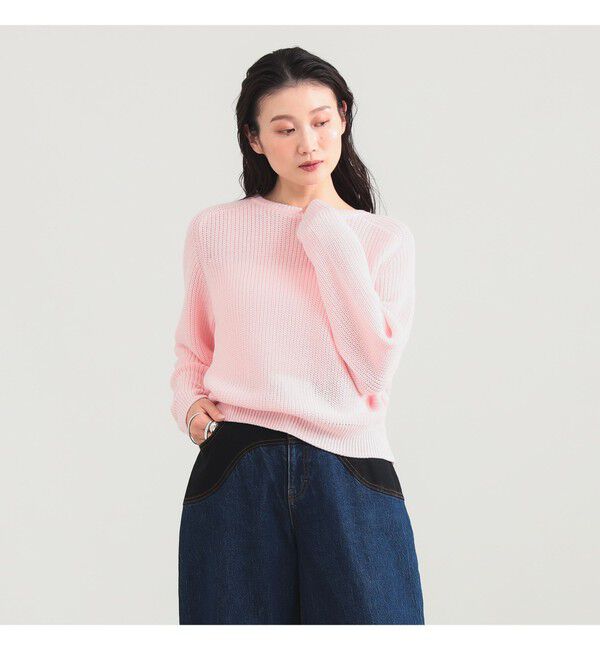 Demi-Luxe BEAMS 「5ゲージ コットン 畦編み プルオーバー」|ニット・セーター|