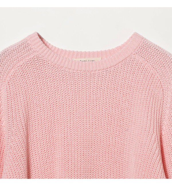 Demi-Luxe BEAMS 「5ゲージ コットン 畦編み プルオーバー」|ニット・セーター|