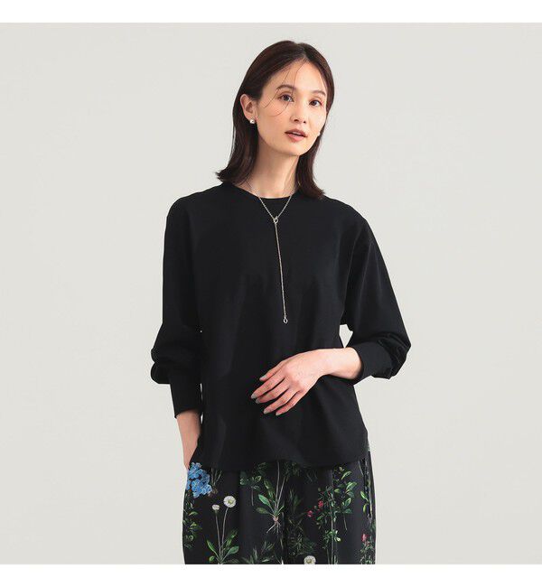 Demi-Luxe BEAMS 「コットンキュプラ ラウンドヘム ロングスリーブ Tシャツ」|Tシャツ・カットソー|