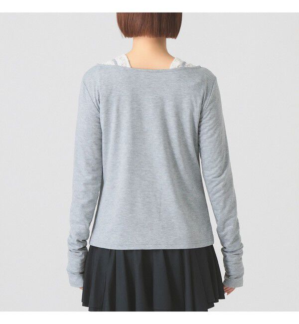 Ray BEAMS 「キャミソール レイヤード ギャザー Tシャツ」|Tシャツ・カットソー|