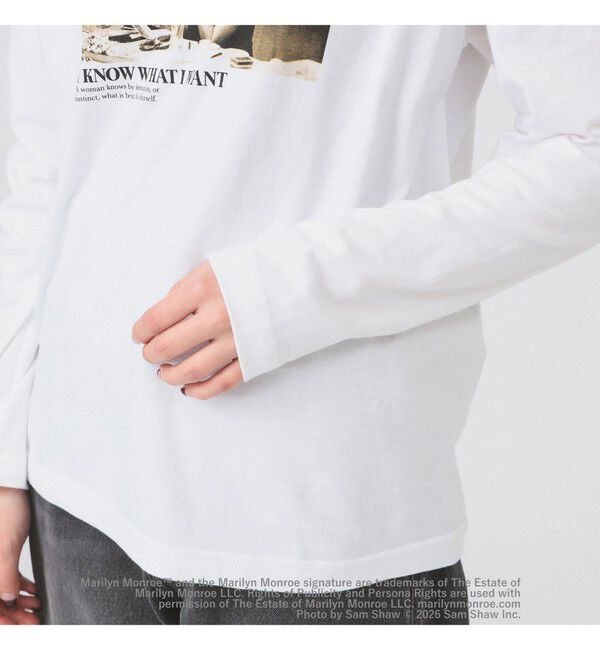 Ray BEAMS 「【別注】GOOD ROCK SPEED / Marilyn Monroe ロングスリーブ Tシャツ」|Tシャツ・カットソー|