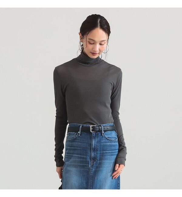 Demi-Luxe BEAMS 「強撚 フライス タートルネック プルオーバー」|Tシャツ・カットソー|