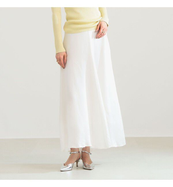 Demi-Luxe BEAMS 「フィブリル フレアスカート」|スカート|OFF_WHITE