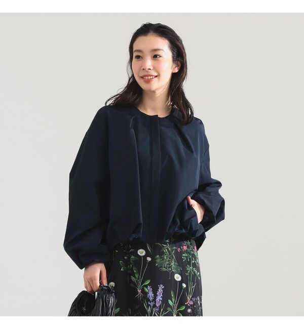 Demi-Luxe BEAMS 「コットン ナイロン パフ ブルゾン」|ブルゾン・スタジャン|NAVY