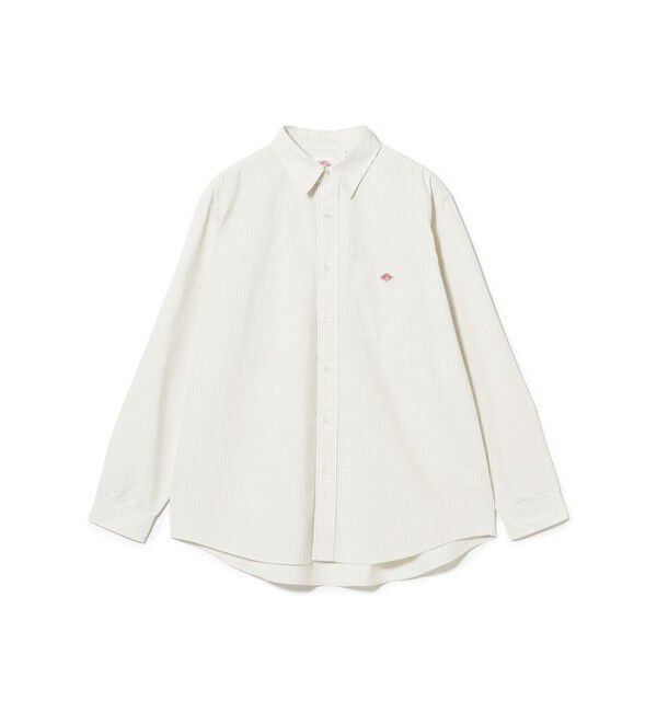 BEAMS「【別注】DANTON / COOLMAX（R）オックスフォード シャツ」|シャツ・ブラウス|YELLOW　STRIPE