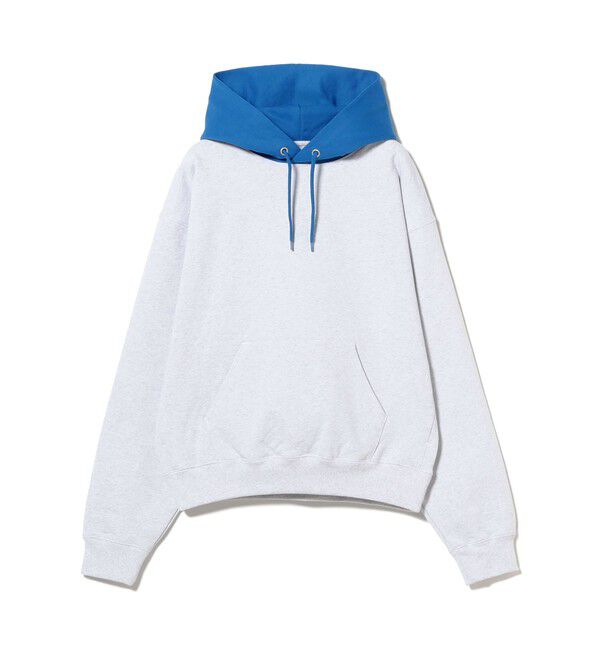 BEAMS「【ワイドショートフィット】カラーブロック フーディ」|スウェット・ジャージ|