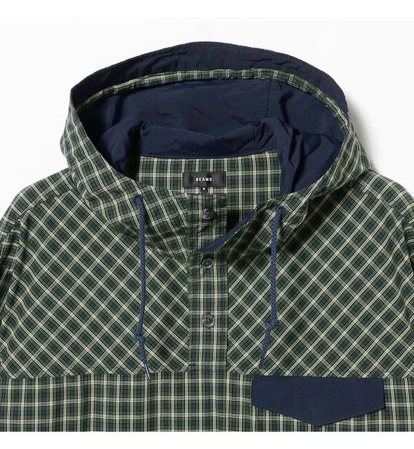 BEAMS「Check Pullover Anorack」|ブルゾン・スタジャン|