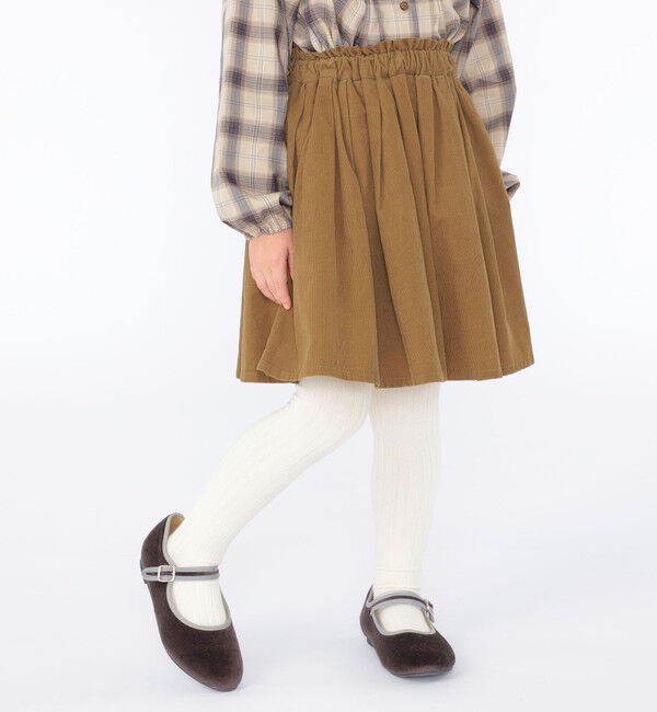SHIPS KIDS「SHIPS KIDS:100～130cm / コーデュロイ スカート」|フレア|