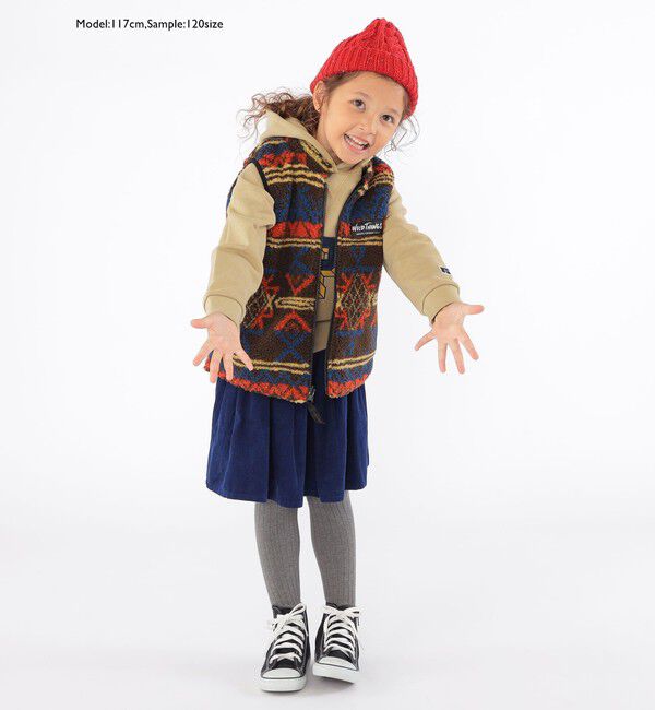 SHIPS KIDS「SHIPS KIDS:100～130cm / コーデュロイ スカート」|フレア|