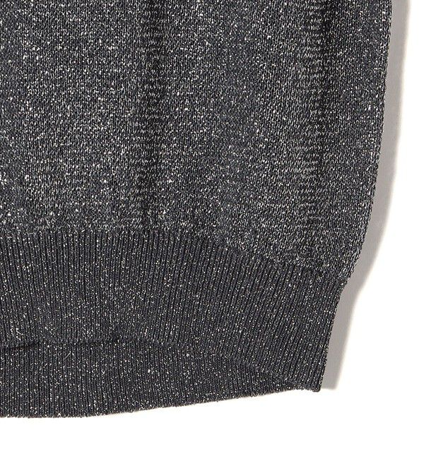 SHIPS for women「〈手洗い可能〉ラメ混 ペーパー 編地 コンビ プルオーバー ◇」|ニット・セーター|