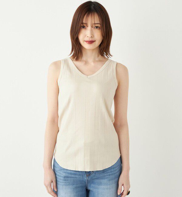 SHIPS Colors 「SHIPS Colors:ランダムテレコ 2WAY タンクトップ◇」|タンクトップ|