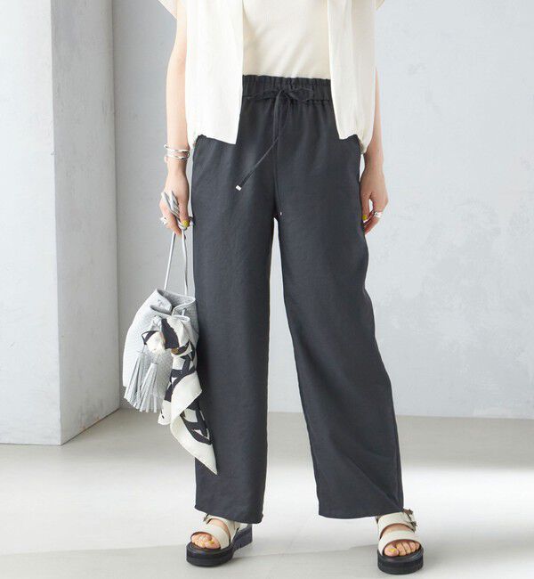 SHIPS for women「《一部追加予約》〈手洗い可能〉ツイル ドロスト パンツ」|その他|