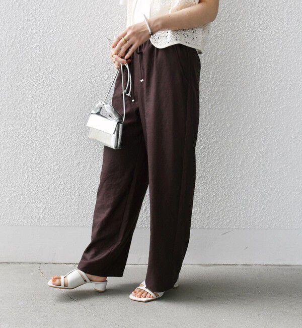 SHIPS for women「《一部追加予約》〈手洗い可能〉ツイル ドロスト パンツ」|その他|