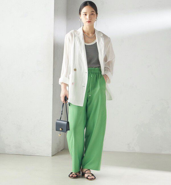 SHIPS for women「《一部追加予約》〈手洗い可能〉ツイル ドロスト パンツ」|その他|