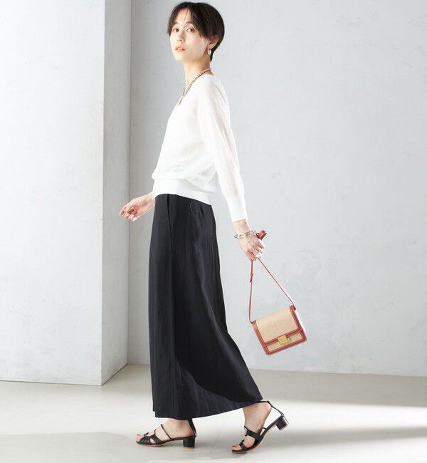 SHIPS for women「〈手洗い可能〉麻混 フレア マキシ スカート 」|スカート|
