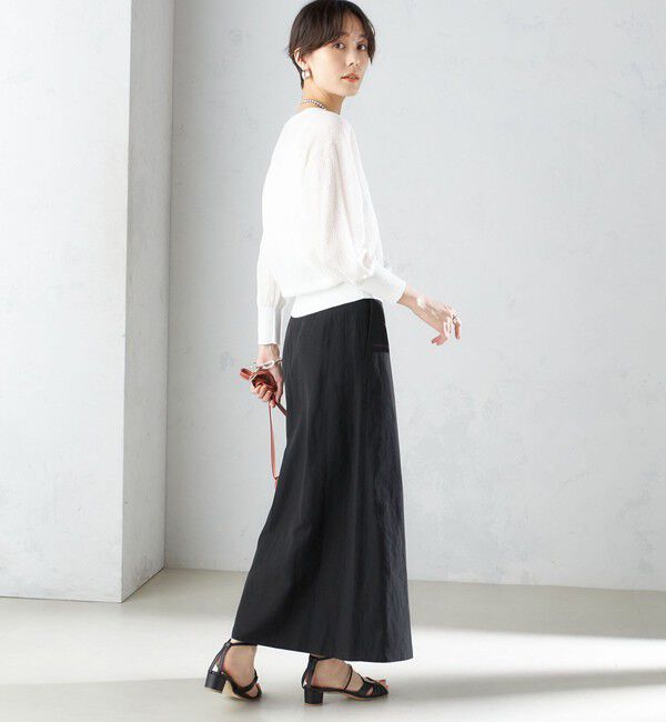 SHIPS for women「〈手洗い可能〉麻混 フレア マキシ スカート 」|スカート|