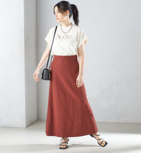 SHIPS for women「〈手洗い可能〉麻混 フレア マキシ スカート 」|スカート|