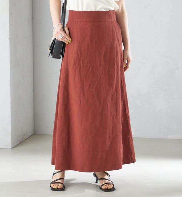 SHIPS for women「〈手洗い可能〉麻混 フレア マキシ スカート 」|スカート|