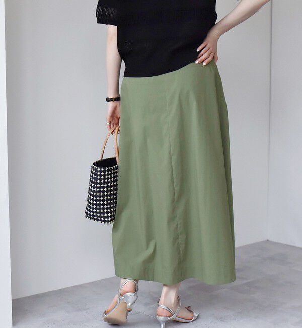 quaranciel「quaranciel:〈洗濯機可能〉タイプライター フロントスリット タック スカート」|スカート|