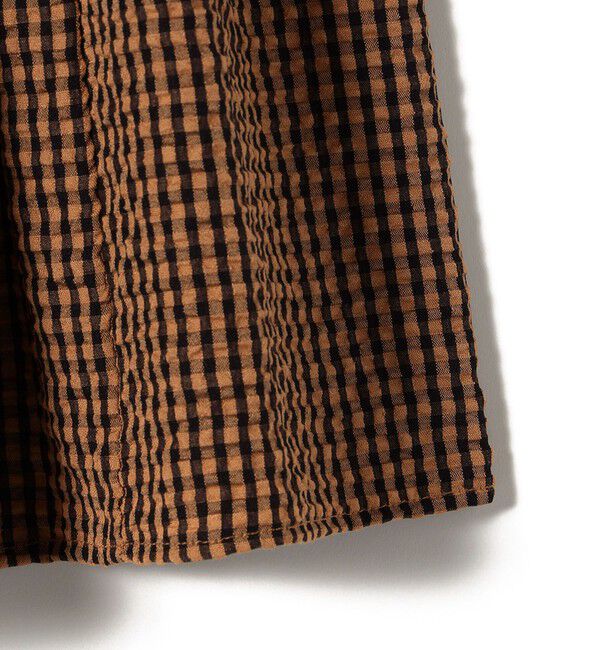 SHIPS Colors 「SHIPS Colors:〈手洗い可能〉ギンガムチェック ティアード スカート」|フレア|